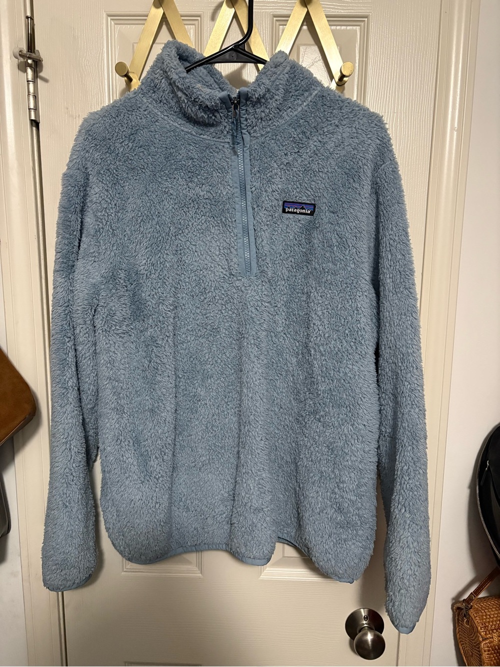 Patagonia Women’s Light Blue Fleece Half-Zip Fleece Pullover